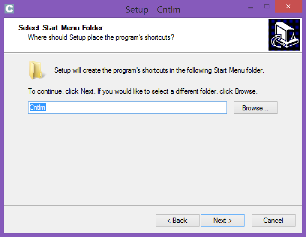 Installing CNTLM on Windows 4|