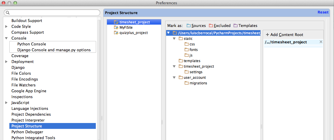 Configure Content Root 1