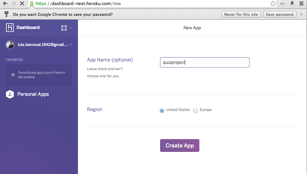 Login to Heroku 2